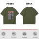 Olive T-Shirt with Hellfire Tiki Club Tiki Totem Graphic Print