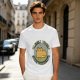 Olive T-Shirt With Silently Judging Loudly Correcting Cat Print