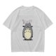 Olive T-shirt with Angry Totoro Graphic Print