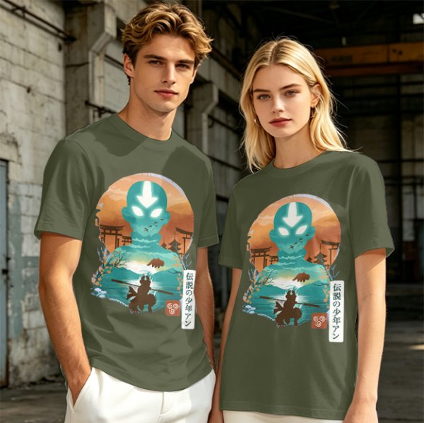 Avatar Aang State of Illustration Tee for Anime Fans
