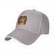 Black Baseball Cap With Mushroom Cloud Explosion Graphic Print