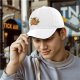 Black Baseball Cap with Japanese Ramen Dragon Art Print