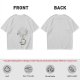 Olive Green T-Shirt with Steaming Coffee Cup Print