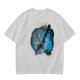 Olive T-Shirt With Galaxy Guitar Player Graphic Print
