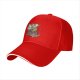 Black baseball cap with T-Rex sushi chef graphic and RAWR text