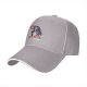 Black baseball cap with retro lifeguard graphic print