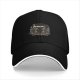 Black baseball cap with skeletons around a toaster graphic