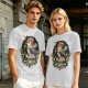 Olive T-Shirt with Dark Peter Pan and Tinker Bell 'Lost Boy' Graphic