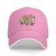 Black Baseball Cap With Bob Ross Painting Cartoon Art Print