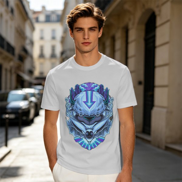 Olive T-Shirt With Avatar The Last Airbender Appa Graphic