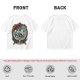 Olive Green Pirate Themed T-Shirt with Ship and Skull Graphic
