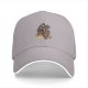 Black Baseball Cap with Fantasy Warrior and Companion Art Print