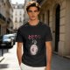 Olive T-shirt with horror stylized Totoro graphic and Japanese text