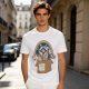 Olive T-Shirt With Raccoon Opossum Adopt A Cat Rainbow Print