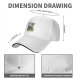 Black baseball cap with funny admitting wrong cat graphic