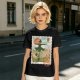 Howl's Moving Castle Stamp Graphic Olive T-Shirt