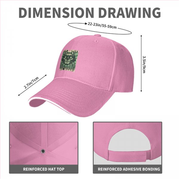 Black baseball cap with 'Don't Trust The Wizard' robot graphic