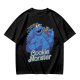 Olive Green Cookie Monster T-Shirt with Cookie Graphic