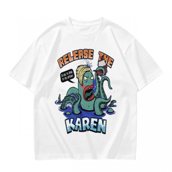 Release The Karen Octopus Graphic T-Shirt