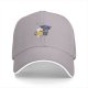 Black baseball cap with cute blue monster holding a foamy beer mug