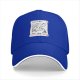 Black baseball cap with funny Santa note print about gift delays