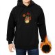 Black hoodie with autumn Totoro graphic design