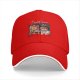 Black baseball cap with lion painter art print