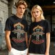 Olive graphic t-shirt with swords n sorcery appetite for sacrifice cross design