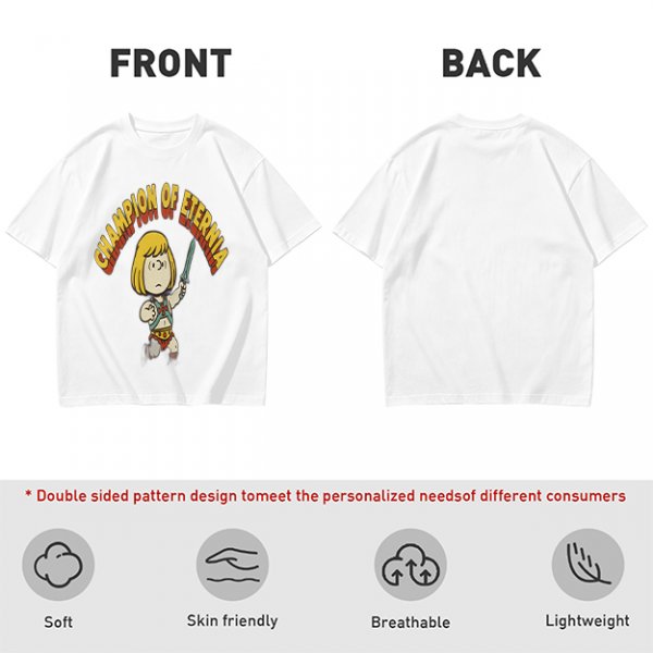 Champion of Eternia Cartoon Character Graphic T-Shirt