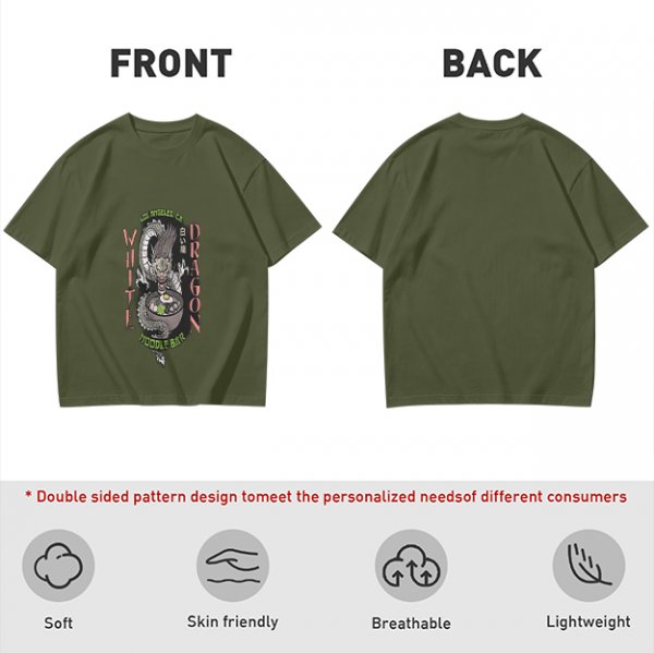 White Dragon Noodle Bar Los Angeles CA Graphic T-Shirt