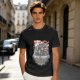Olive Green T-Shirt with Japanese Ramen Themed Anime Art Print