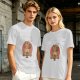 Olive Green T-Shirt With Cute Praying Capybara Graphic