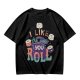 Olive T-Shirt With Cute Sushi Graphic and 'I Like The Way You Roll' Text