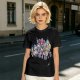 Olive T-Shirt with Anime Character Group Coffee Print