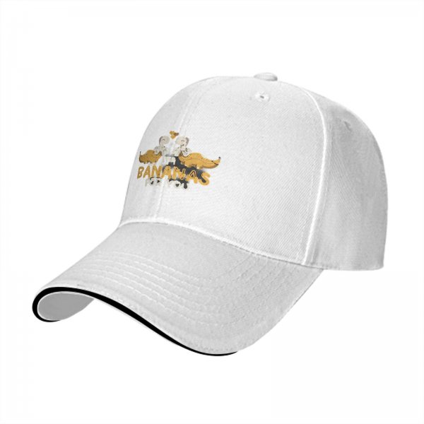 Black baseball cap with I'm Bananas For You dinosaur graphic