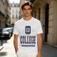 Olive College Graphic T-Shirt with 538 Print Design