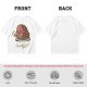 Olive T-Shirt With Funny Hamlet Ham And Skull Graphic Print