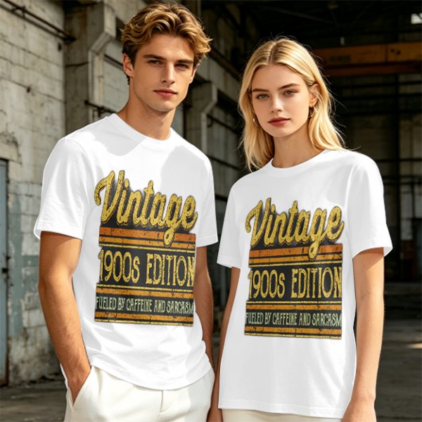 Vintage 1900s Edition Fueled By Caffeine And Sarcasm T-Shirt
