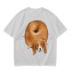 Olive Green T-Shirt With Donut Shaped Beagle Print