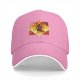 Black Baseball Cap With Fiery Warrior Silhouette Graphic