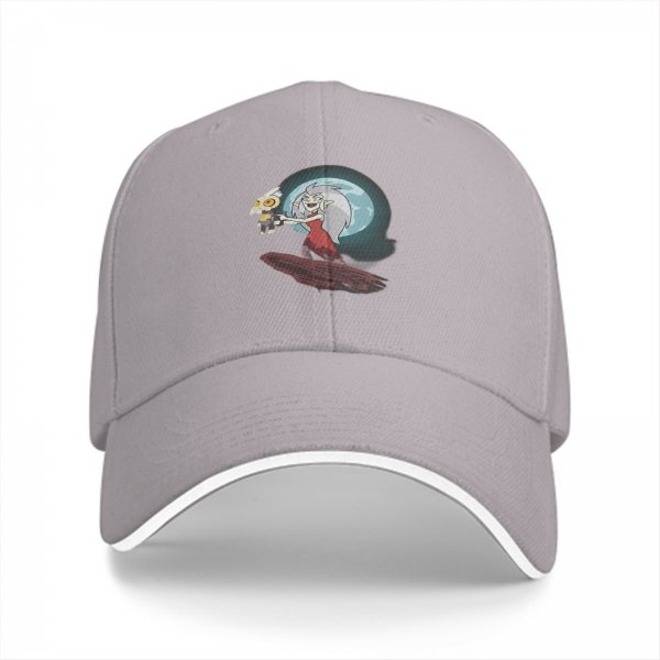 Black baseball cap with The Owl House characters print