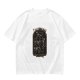 Olive Green T-Shirt with Purranormal Cat Skeleton Tarot Art