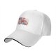 Black Baseball Cap with Friendship Themed Cartoon Print