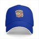 Black baseball cap with spooky drink graphic and Japanese text