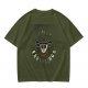 Olive t-shirt with alien cowboy howdy earthlings graphic
