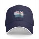 Black baseball cap with cat painting art design