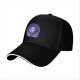 Black Baseball Cap With Neon Edward Scissorhands Portrait Print
