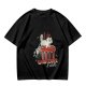 Olive graphic tee with a white cat on a stool and the text I do whatever I want