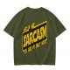 Olive t-shirt with 'Help Me Sarcasm You Are My Only Hope' print