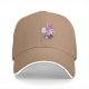 Black Baseball Cap With Cute Halloween Monster Cat Print